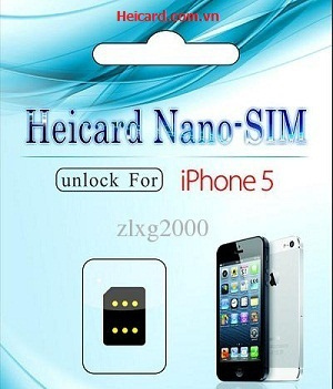 sim ghep Heicard unlock iPhone 5