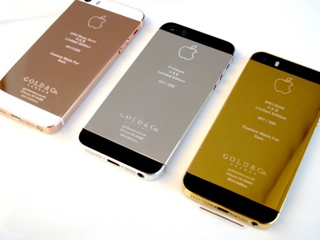 Thay vỏ iPhone 5, 5S mạ vàng 24k Limited Edition - suachua60s.com