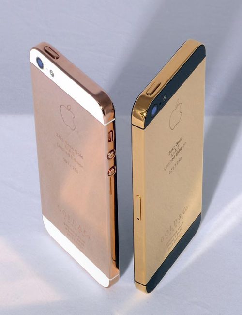 Vỏ iPhone 5 5S mạ vàng 18K - suachua60s.com